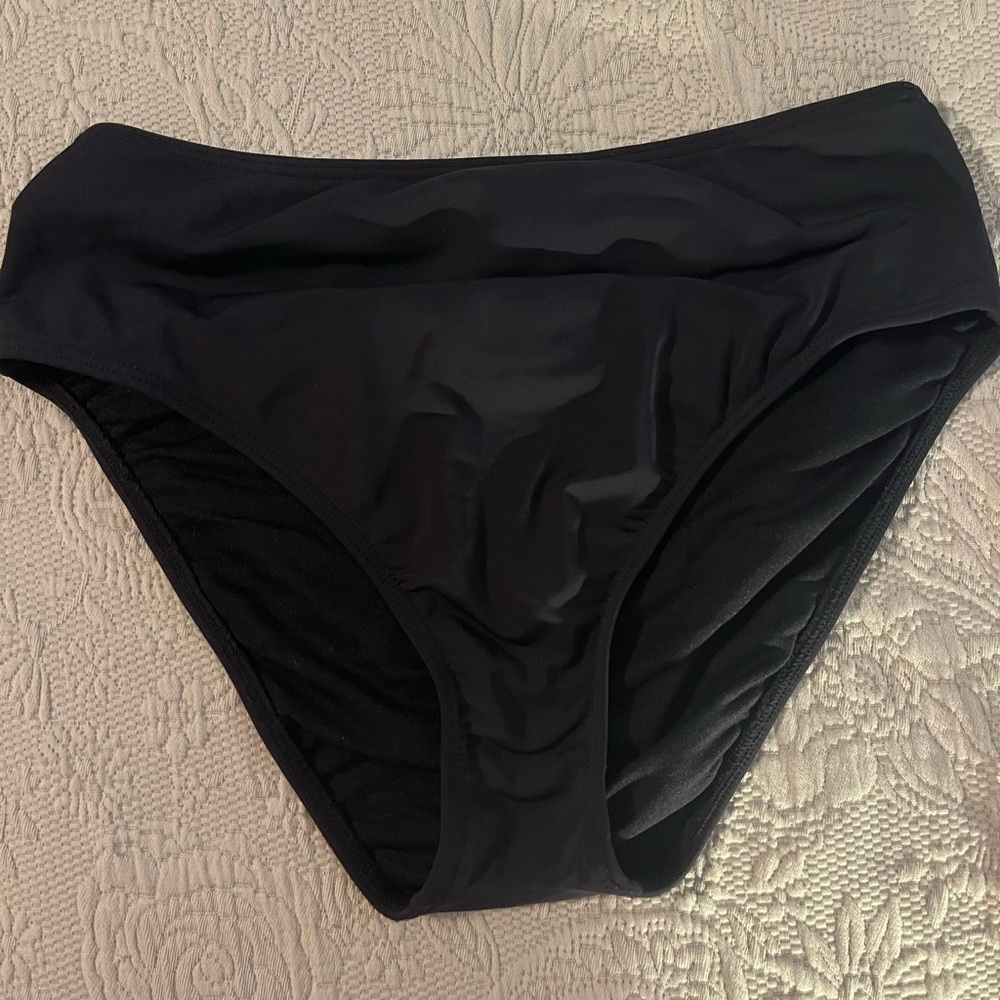 Sunsets S High Waisted Black Bikini Bottom